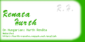 renata hurth business card