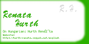 renata hurth business card